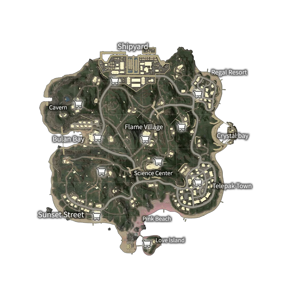Nusa map in BGMI and PUBG Mobile