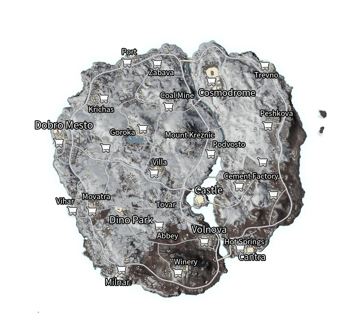 Vikendi map in BGMI and PUBG Mobile